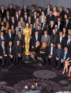Bob next to Meryl and behind Cate in the official Oscar nominees photo